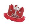 Party Park Baby Kids 1st Birthday Anniversary First Birthday Mini Felt Crown Hair Accessory Hairband Photo Shoot Number Gold Silver [ ] (Silver)