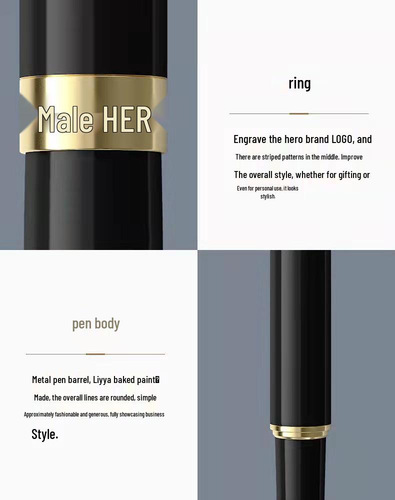 Hero Authentic 1502 Premium Metal Fountain Pen for Business & Calligraphy
