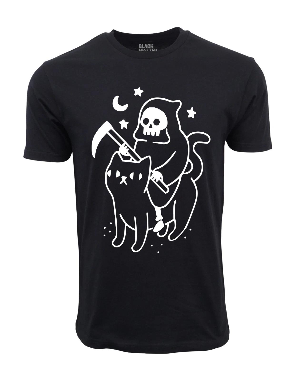 Men s and Women s T-shirts HOT TOPIC MATTER REAPER WITH CAT XL