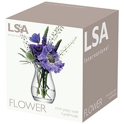 LSA Flower Vase, Clear, 9cm Tall, FLOWER G1071-09-301