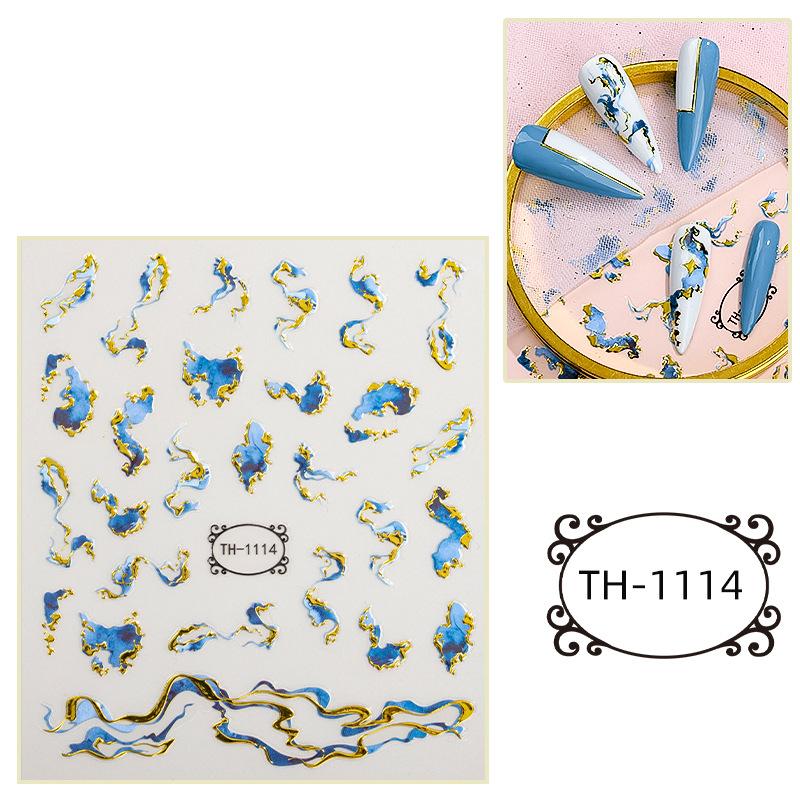 Hot Stamping Nail Stickers, Waterproof, Laser Design, DIY Nail Stickers, Nail Decoration, Nail Stickers, Party Decoration