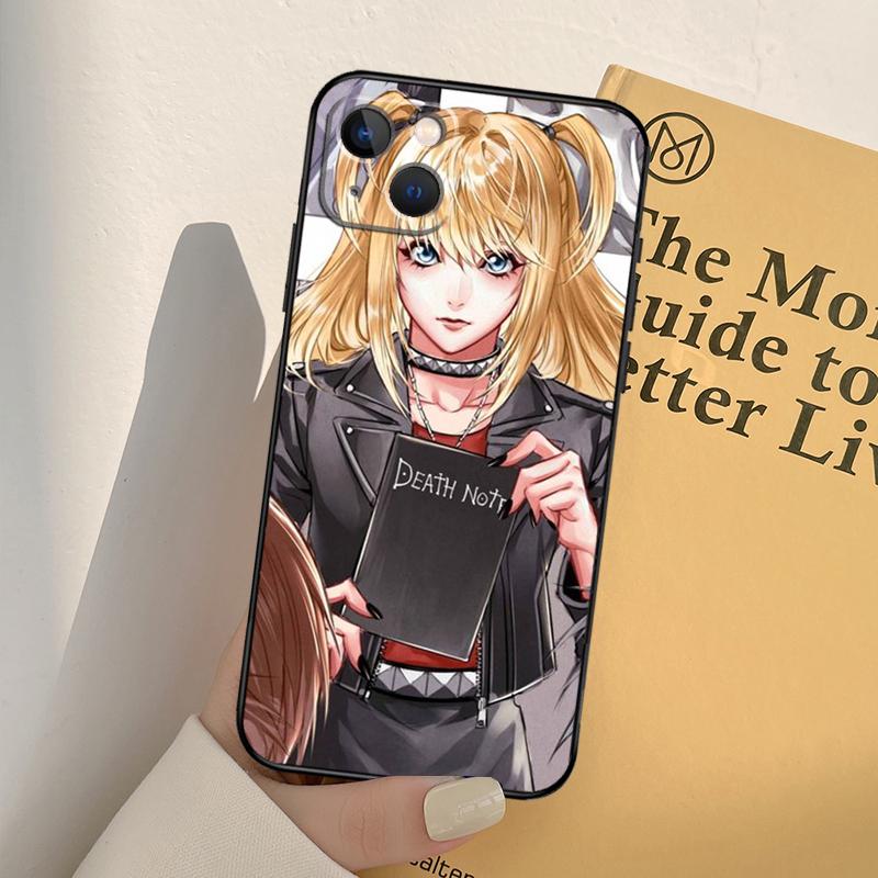 Death Note Misa Amane Phone Case For iPhone 11 12 13 14 Pro Max XS XR X 6 7 8 Plus 12 13 Mini SE 2020 Cover Shell