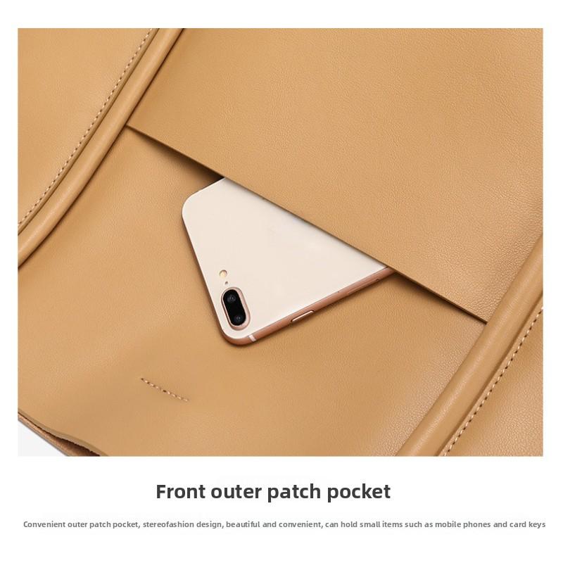 Leather Women's Bag Tote Bag Summer Hand-held Large Bag Cowhide Commuter Shoulder Bag Women's Large Capacity