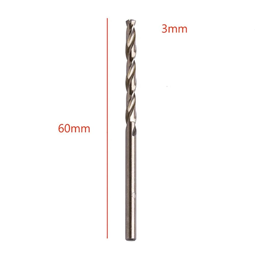 10pcs 1-5mm Drill Bit Set HSS M35 Cobalt Straight-shank Drill Round Shank For Opening Stainless Steel Iron Aluminum