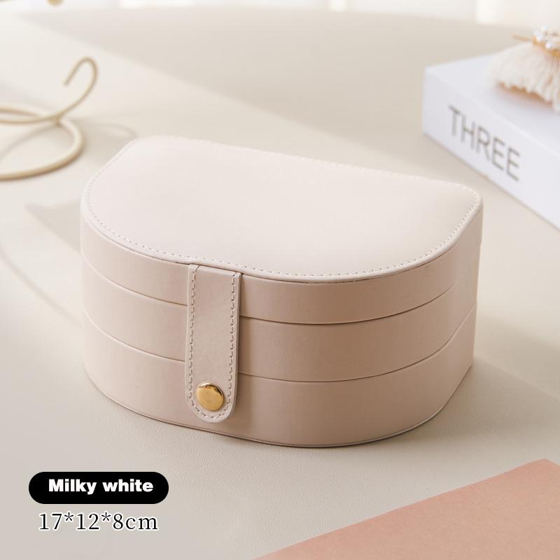 

New Multi-layered Jewelry box Travel Portable Ring Earrings Earrings Jewelry Storage Box Exquisite Jewelry Storage Box