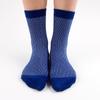 Trap_blue Mid-calf Socks