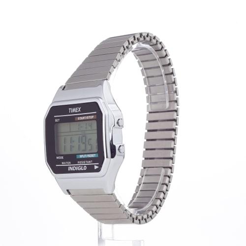 Timex Mens Classic Silvertone Digital Watch
