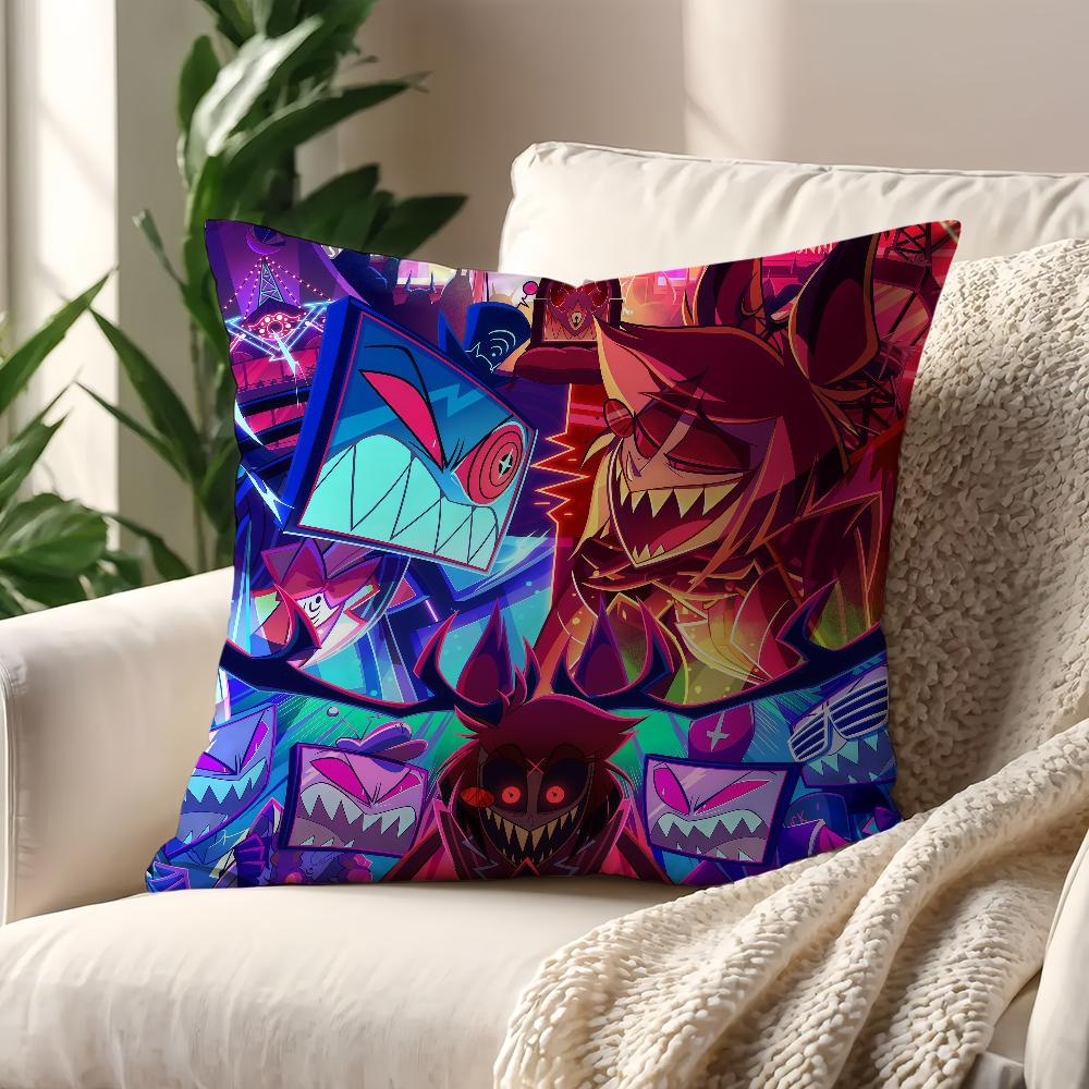 H-HazbinS Cool H-Hotel cushion cover Decoration Room Shop Car Best Home Office Coffee Pillow Sofa Printing Nordic Simplicity Hit