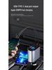 120W Multi-port Fast Car Charger with Retractable Cable and Cigarette Lighter Adapter