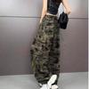 Damen Trendige Camouflage Hip-Hop Arbeitshose - Locker, Vielseitig, Schlankmachender Retro-Stil