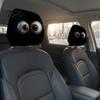 Breathable Polyester Headrest Protectors Car Cover, Funny Horror Cartoon Print, Stretchy Seat Universal Fit Vehicle Interior Decor Protector,