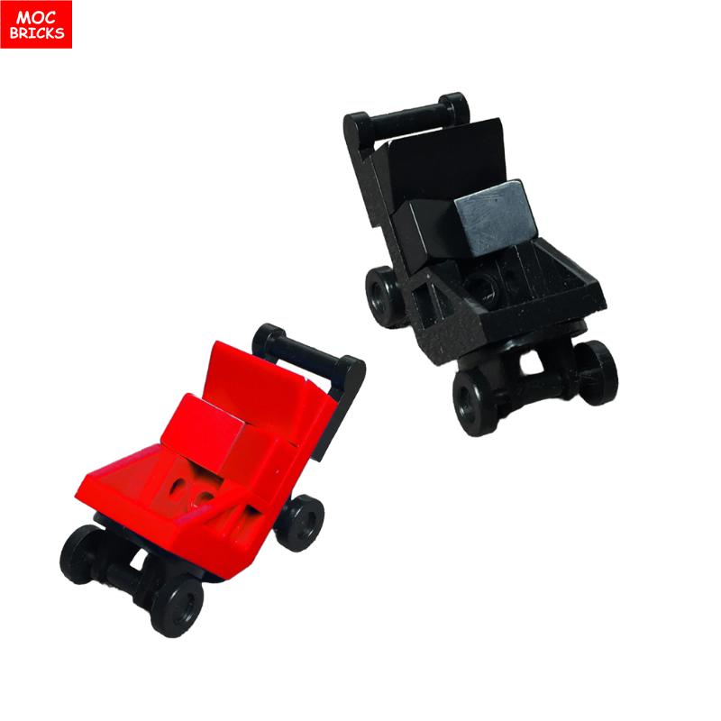 Non-Toxic Moc Bricks Baby Stroller Series Nursing Bottle Baby Figure Assembled Building Blocks Educational Toy For Children Gift