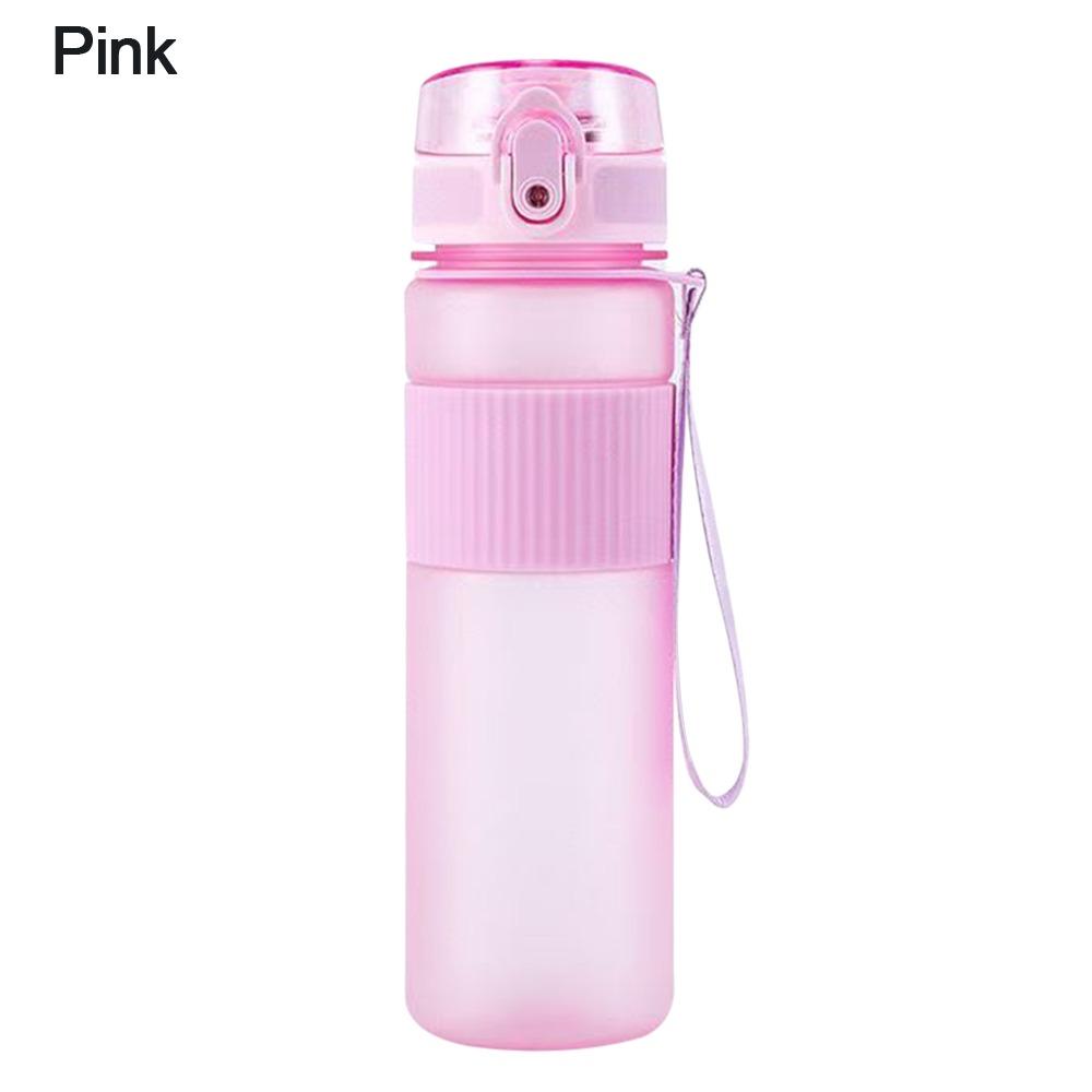 Safety Lock Buckle 550ML Sports Water Bottle Plastic Large Capacity Travel Water Cup Portable Leak-Proof Drink Cup Sports Gym