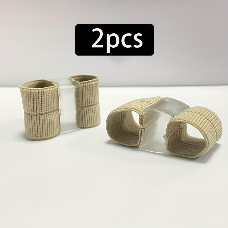 

Adjustable Elastic Toe Separator with Dual Loop Design - Finger Separator Toe Spacers - Foot Care & Nail Support, Ideal for Home бежевий