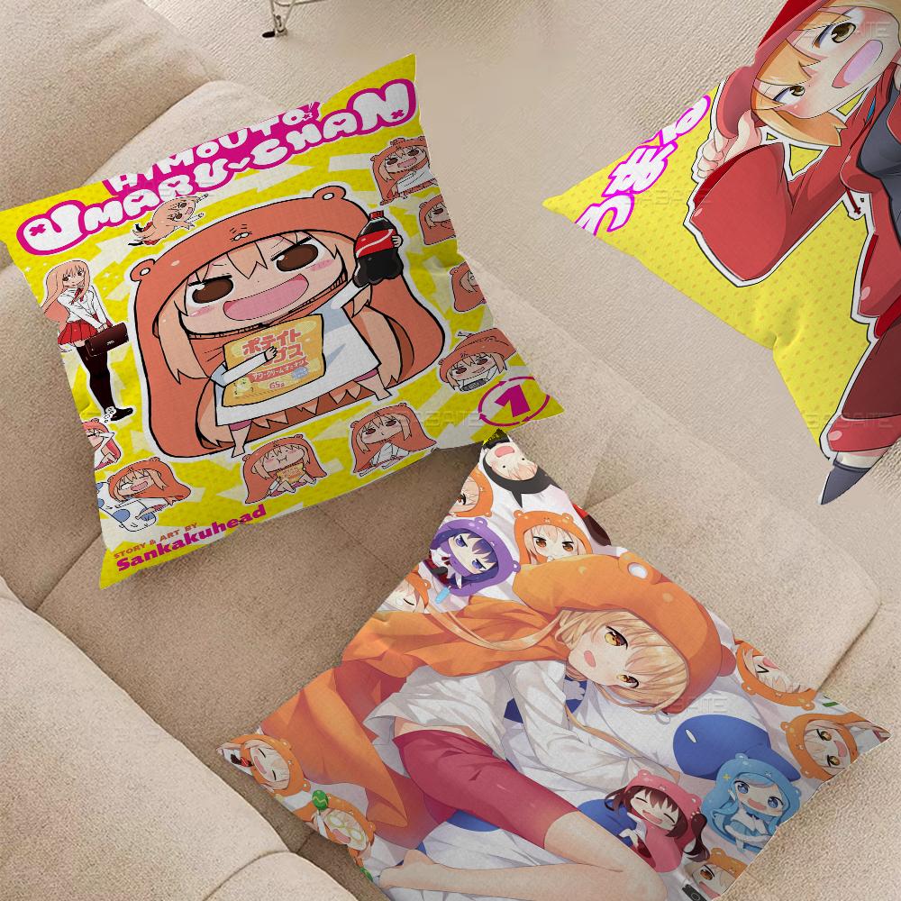 Himouto Anime Umaru Chan Cushion Cover Inches Farmhouse Decor Home Throw Pillow Covers For Couch Decorations