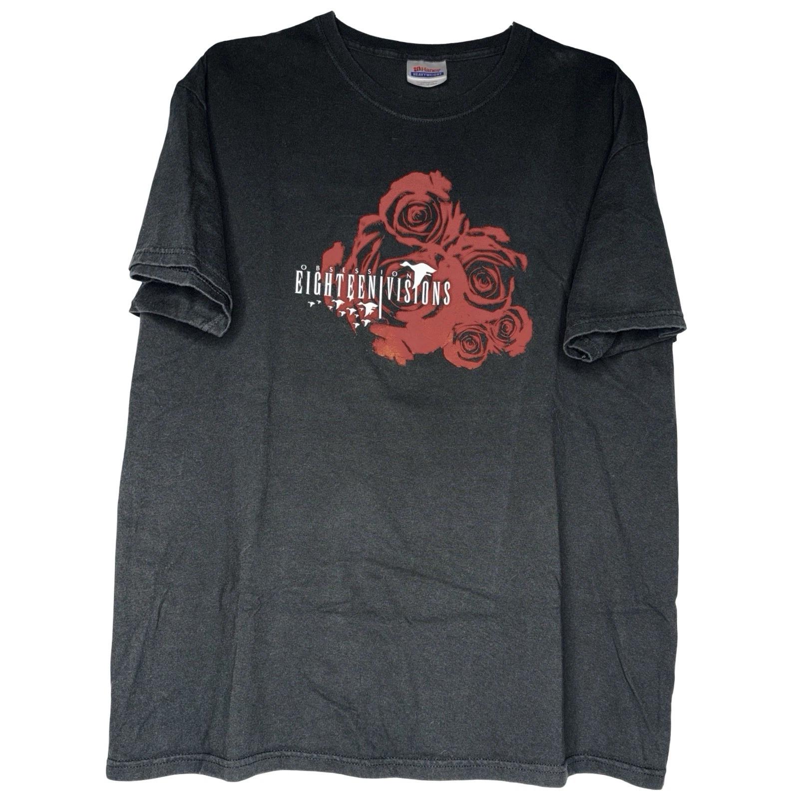 Винтажная футболка Eighteen Visions 18V Размер L Underoath My Chemical Romance XL