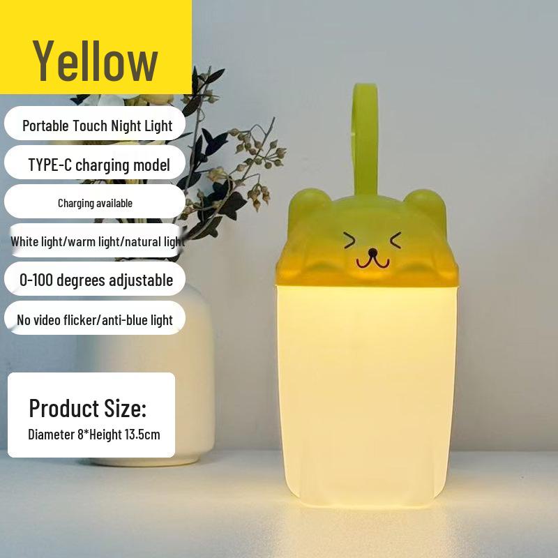 

Rechargeable Baby Night Light: Eye-Protective Sleep Aid & Bedside Lamp for Feeding Rechargeable: Tricolor and Stepless Dimming