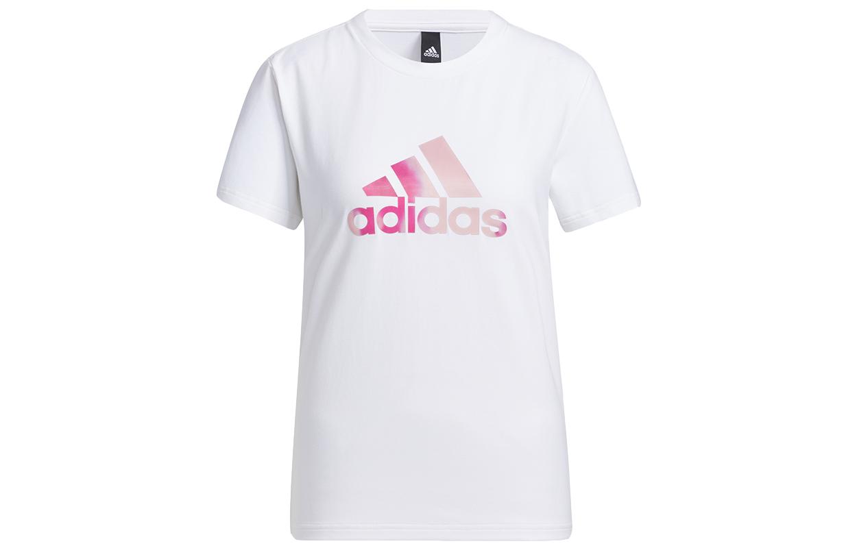 

Adidas T Shirts Women s White Crew Neck Moderate Straight Fit GP0699 XL