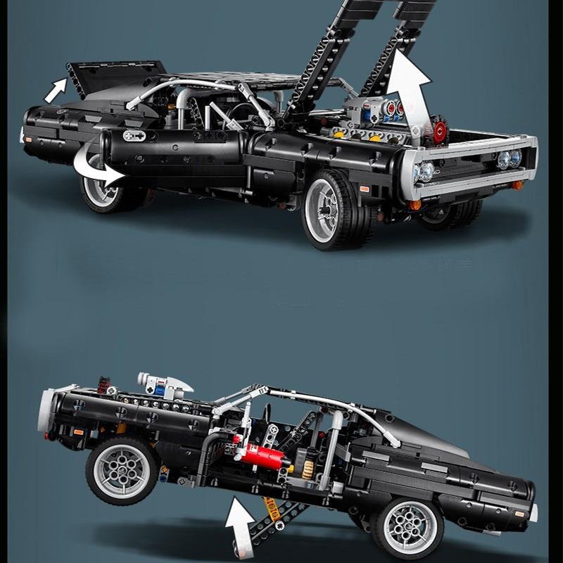 180139 1168pcs Technic  Charger Building Blocks Creator Expert Super Car Bricks Set Vehicle Model