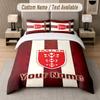 Custom Bedding Set Hull KR Pattern, Print Name Text 1 Duvet Cover Plus 2 Pillowcases Home Textile