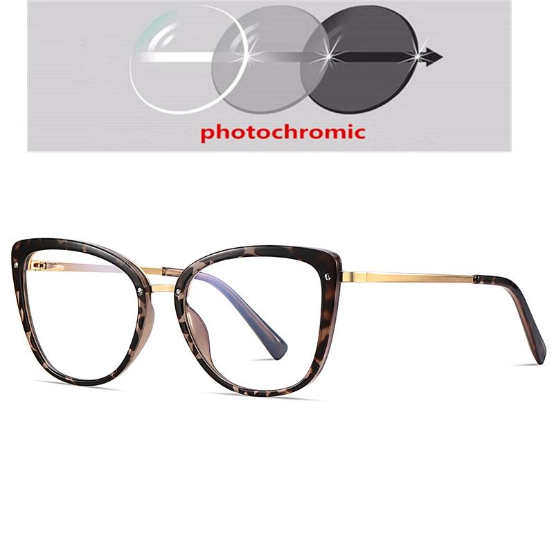 Transparent Blue Frame Cat Eye Myopia Glasses Women Anti Blue Rays Student Prescription Spectacles Diopter 0 -0.5 -0.75 To -6.0