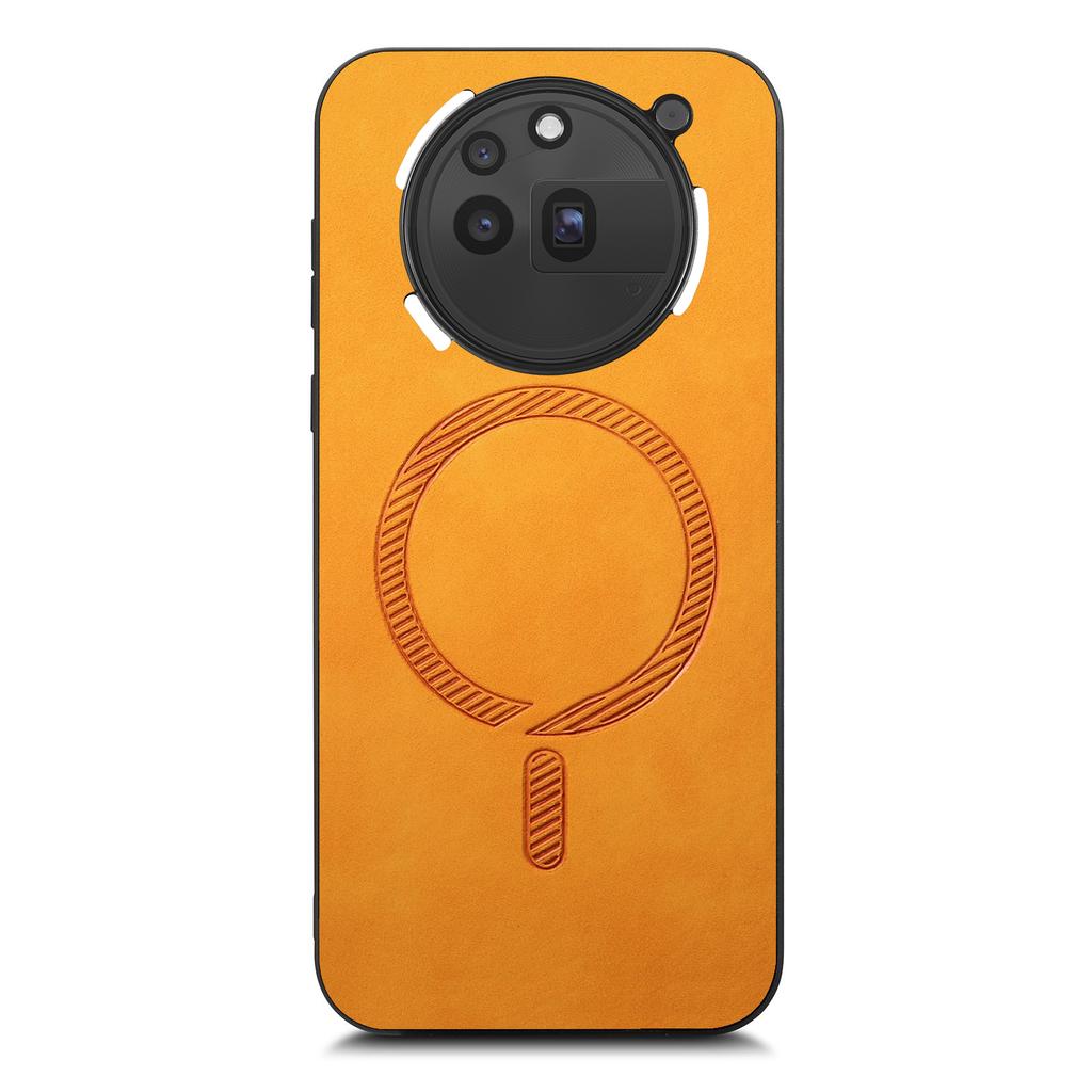 For Nothing Phone (3a) Pro Leather Back Magnetic Case Skin-touch Phone Cover