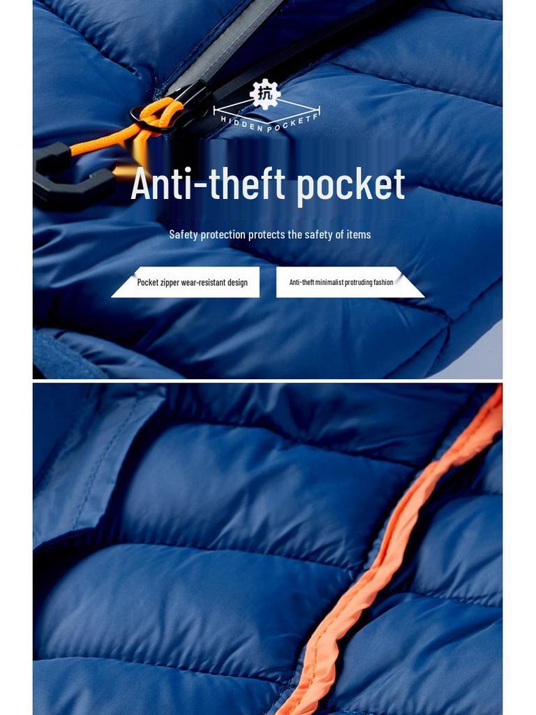 Pánská lehká bavlněná bunda s odnímatelnou kapucí - kolekce podzim/zima 2025