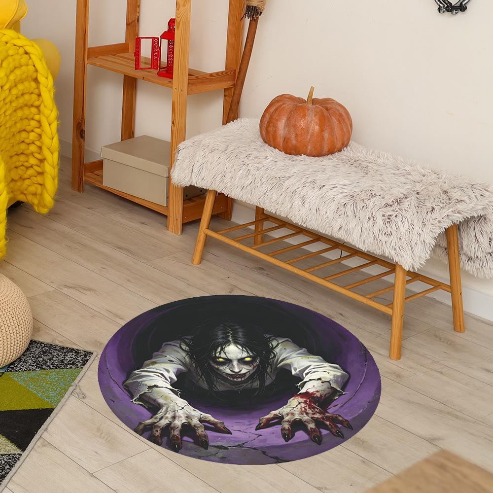 Scary Halloween Ghost Festival Atmosphere Decorations for Bedroom, Living Room, Home Decor Floor Stickers