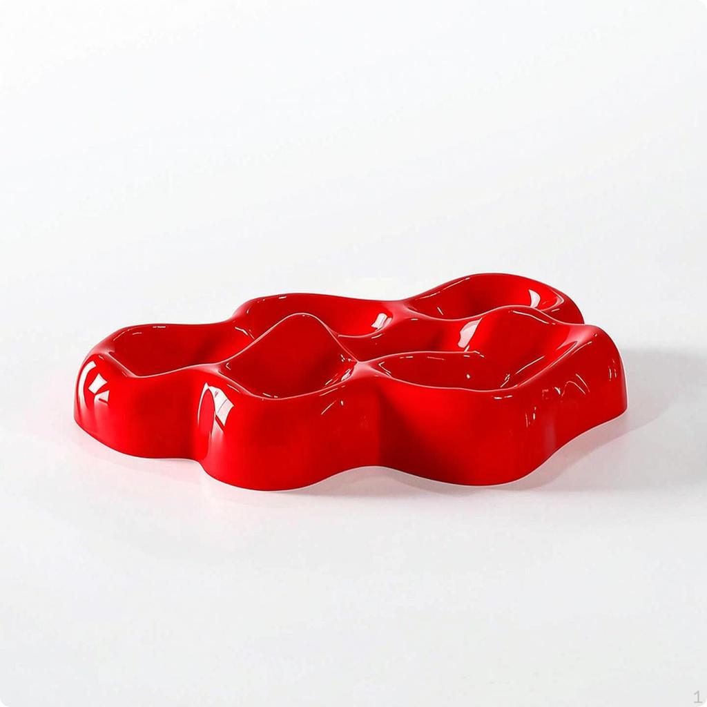 AtmosphericShaped Tray with Compartments Versatile Atmospheric Aesthetic Jewelry Holder for