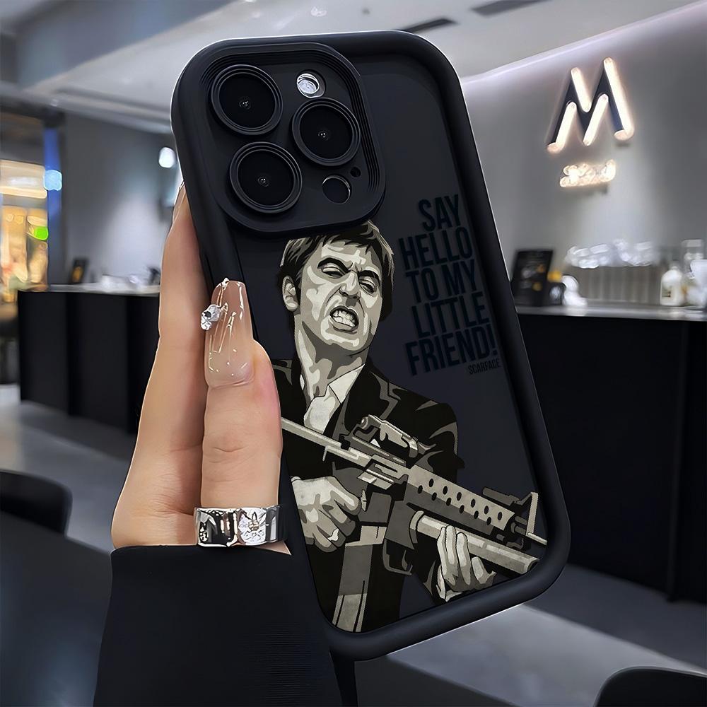 

Fashion Hot S-Scarface Phone Case For Xiaomi Redmi Note 14 13 12s 12 11 10 9s 9 8 7 A5 Pro Plus 4G 5G Soft TPU Back Cover Redmi Note 7 4G