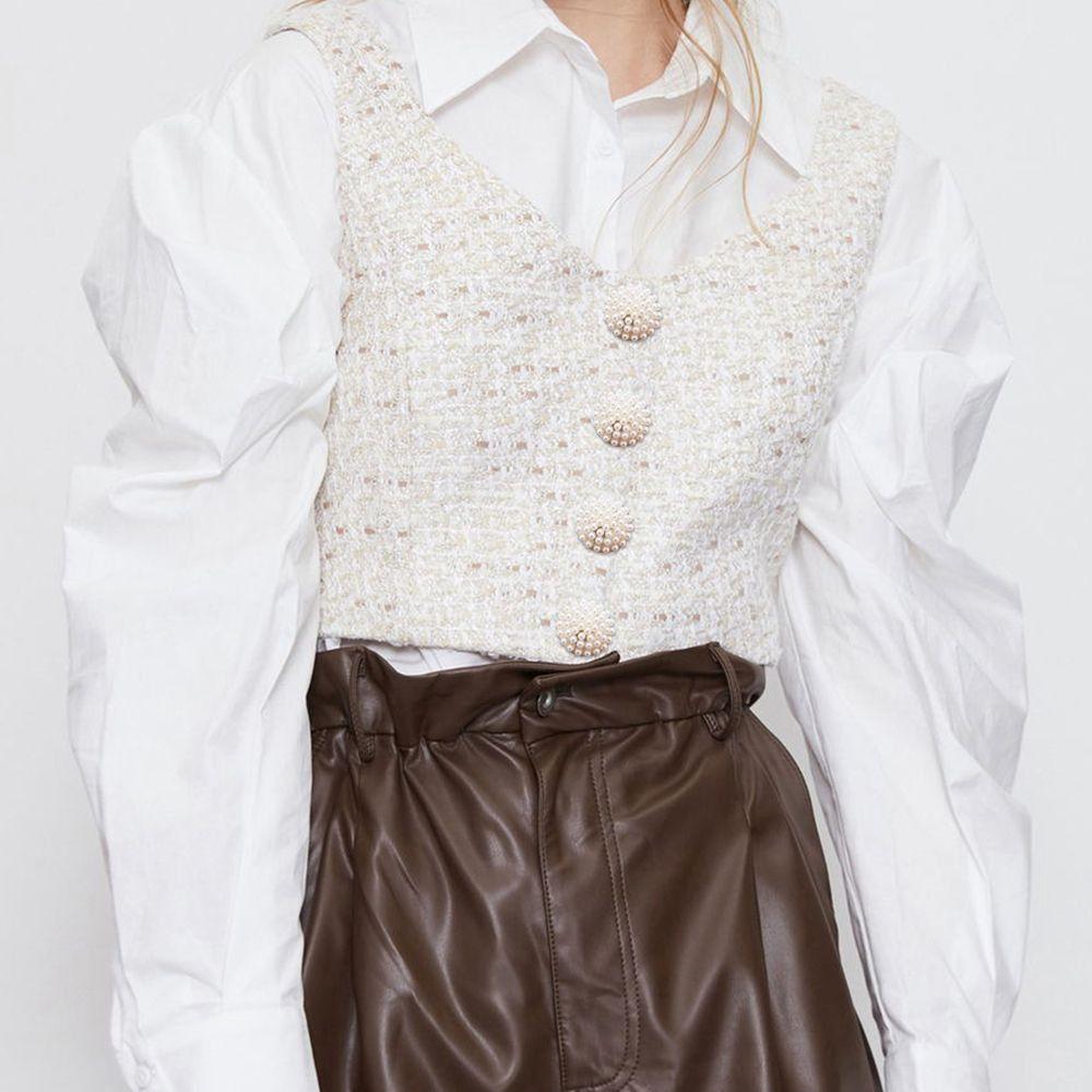 5pcs Ornaments Pearl Clothing Buttons Handmade Needlework Sewing Button Clothing Accessories