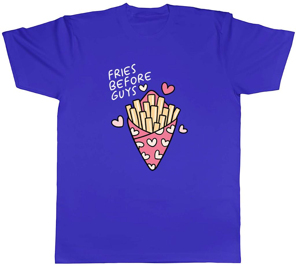 Unisexs T Shirt Funny Valentines Fries Before Guys Unisex Tee Gift