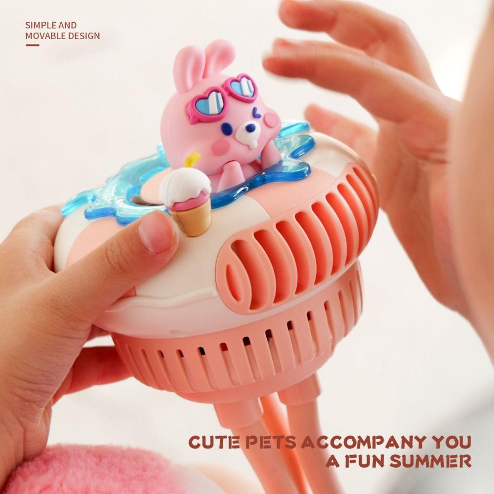 

3 Speeds Outdoor Small Fan USB Rechargeable Handheld Electric Fan Travel зелений