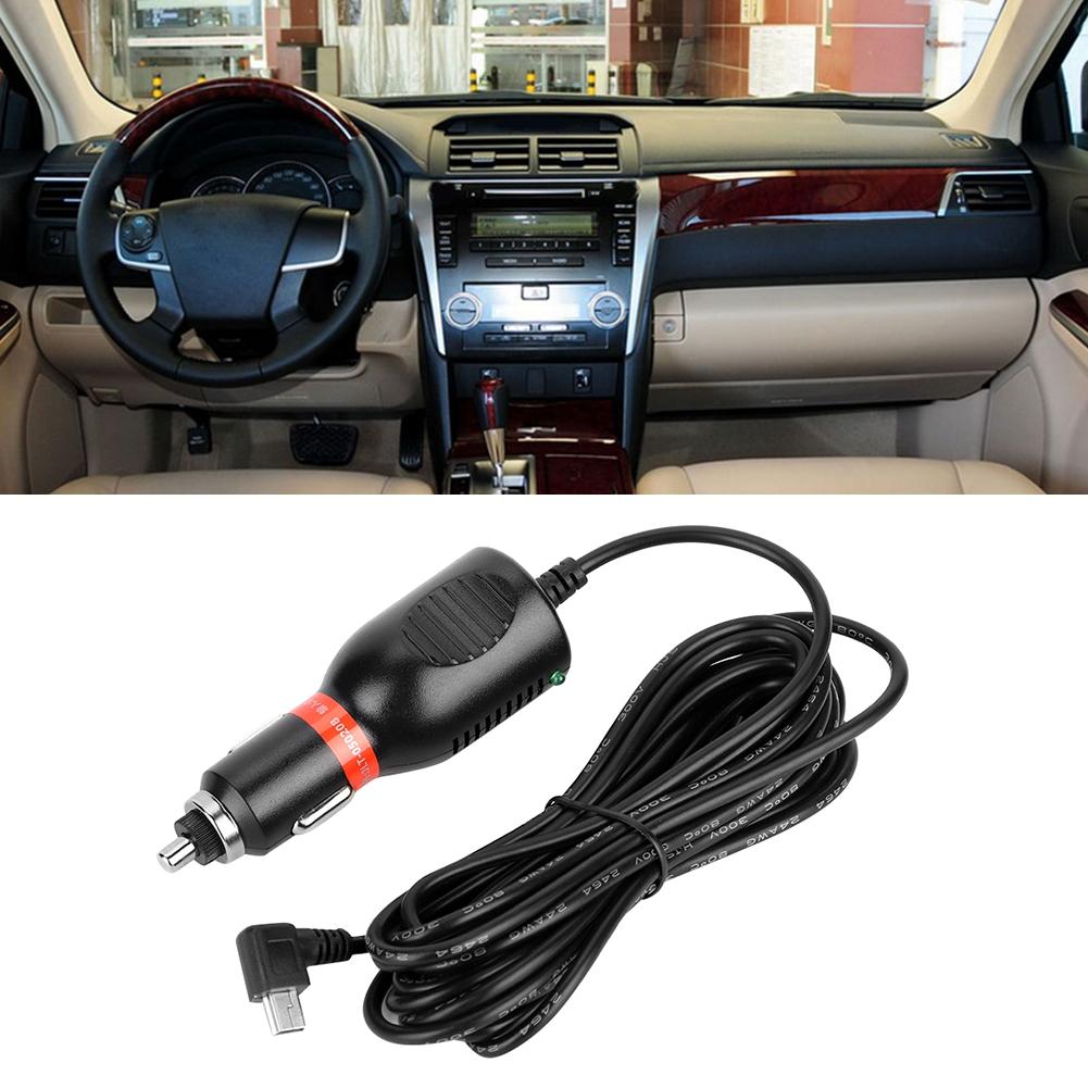 12-24V 11.5ft Car Driving Recorder GPS Navigator Cigarette Lighter Charging Line Cable