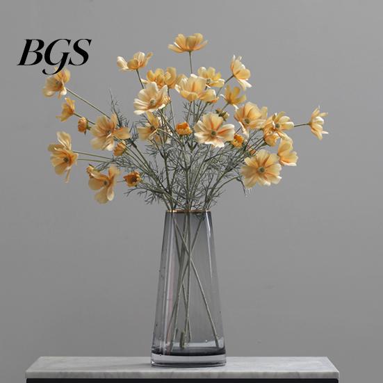 Artificial Flower Waterproof Realistic Silk Fabric Plant Daisies for Home Decor Plastic