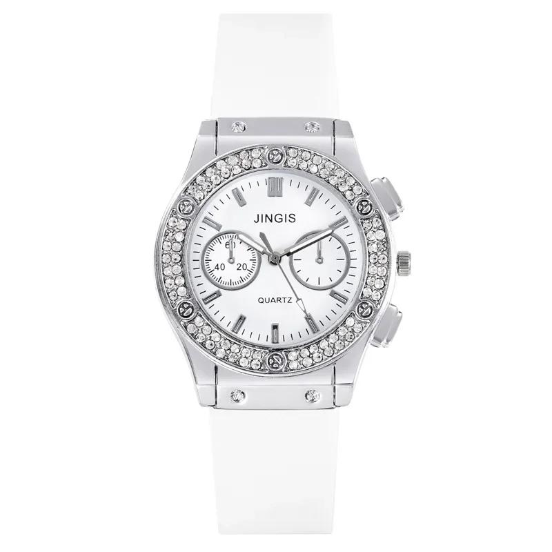 Silicone Women Watches Luxurious Brand Casual Diamond Female Quartz Wristwatches Simple Sport Clock Relogio Feminino