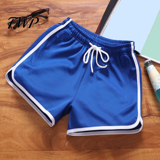 Men Fitness Shorts Summer Sports Quick-drying Breathable Gym Workout Short Pants Elastic Waist Drawstring Athletic Running