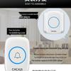 A10 Wireless Doorbell with Three Receivers & One Transmitter - Long-Range, No Wires, Ideal for Elderly.