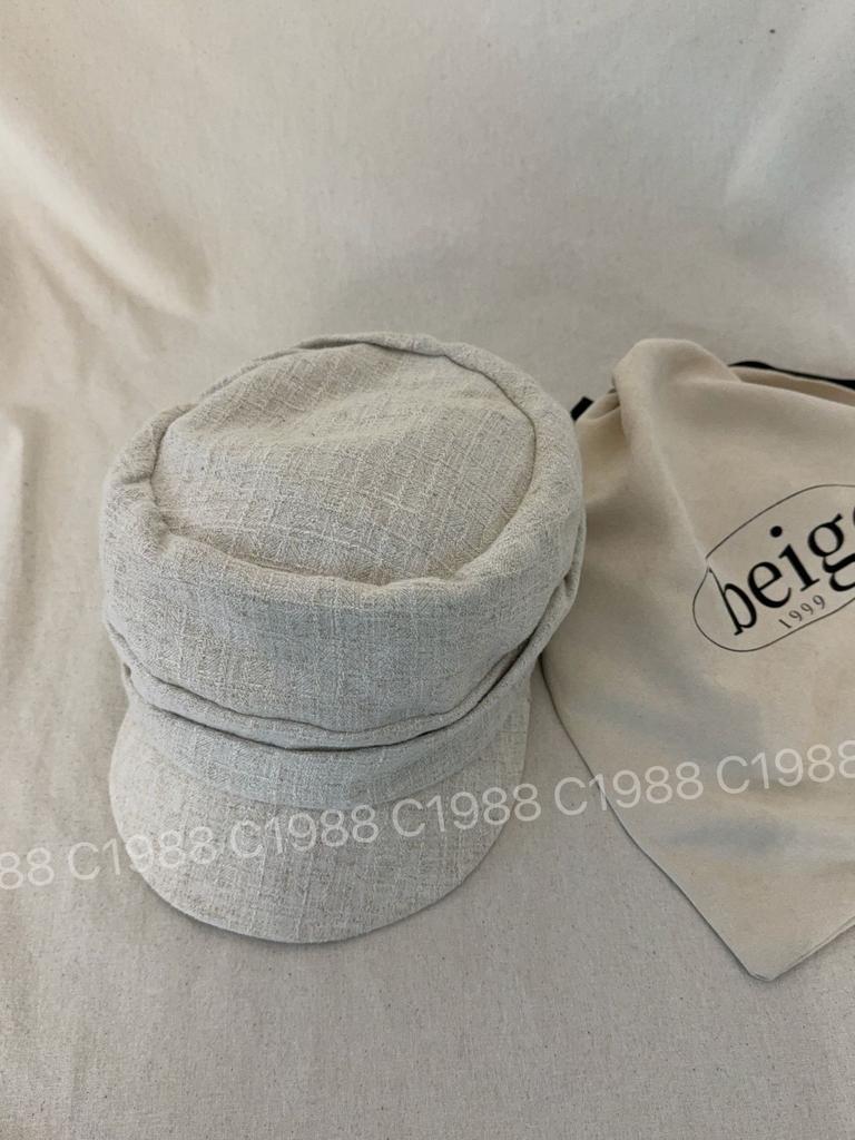 Export Yamamoto Style Pleated Cotton and Linen Hat Female Spring and Summer Face Small Versatile Ins Literary and Artistic Style Painter Hat Tide