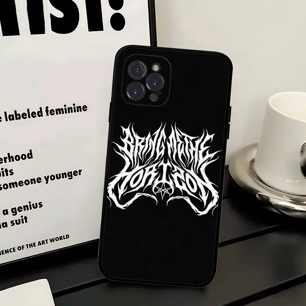 Etui na telefon Bring Me The H-Horizon do iPhone 17 16 15 14 13 12 11 Pro Max Plus Mini Miękkie Czarne Pokrowiec