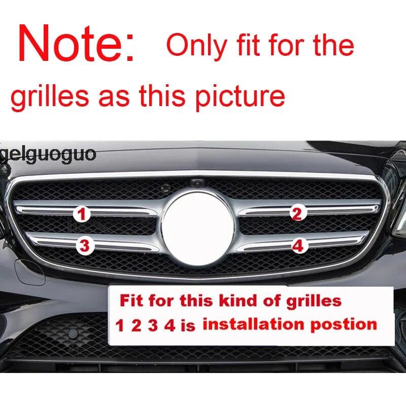 

Angelguoguo Автомобильная передняя решетка бампера, декоративная накладка, наклейка для Mercedes Benz E Class W213/C Class W205/GLC X253 Sport Color-Gold