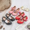 Zapatos Formales Negros de Primavera para Niños con Tacón Alto Zapatos para Niñas Calzado para Actuación Boda Fiesta Vestido de Princesa Estudiante D12053