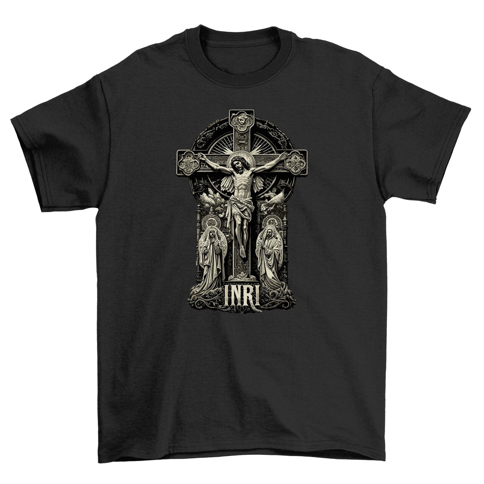 Gothic_83: Jesus on the Cross T-Shirt Mens Womens Tees Top - Holy and Hilarious! Unisex Printed Design, 3XL