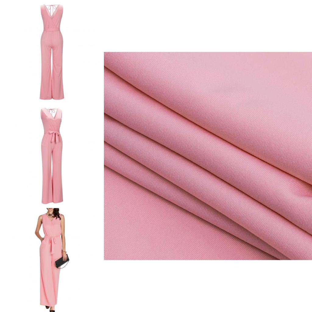 Women Sleeveless V Neck Backless Bandage Jumpsuit For Casual And Party Summer Elegance