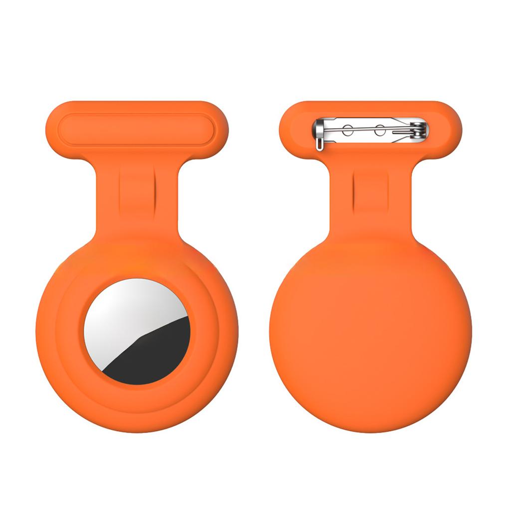 Hidden Airtag Holder for Kids GPS Tracker Silicone Air tag Holder with Brooch Pin, Airtags Clip Child/Elderly/Backpack/Luggage