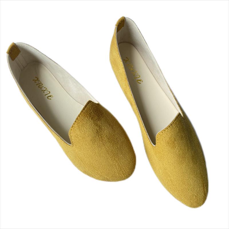 Women Ladies Slip On Flat Shoes Comfortable Casual Shoes Solid Fashion Loafers Female Pointed Toe Plain Flat Shoes Ballet Flats