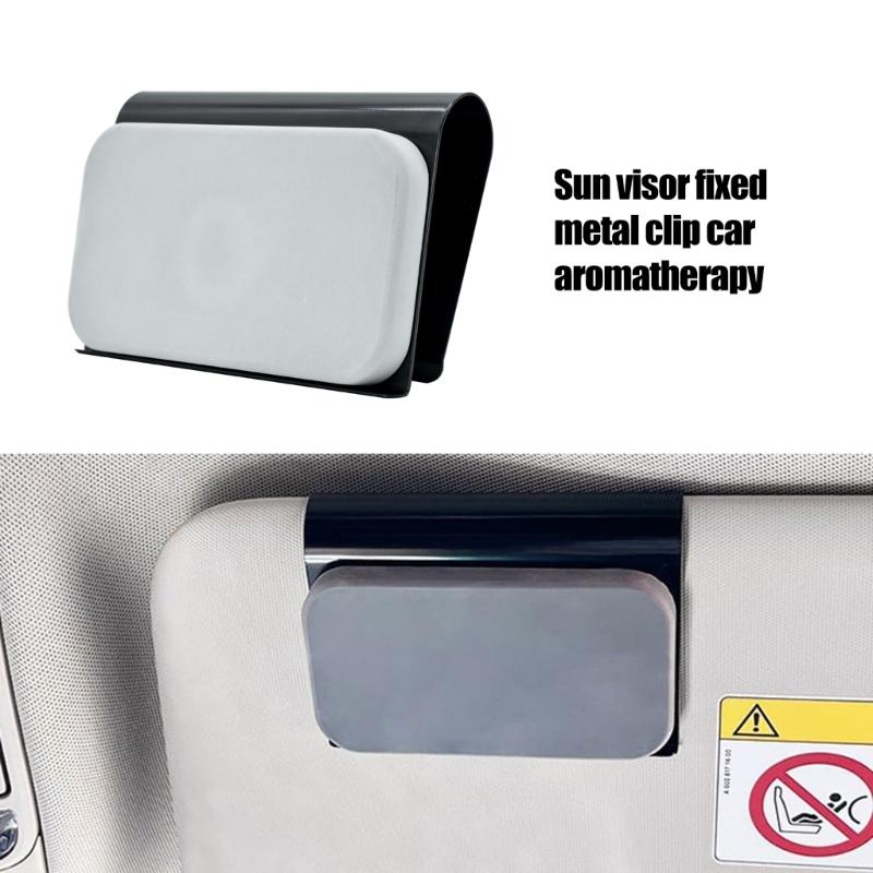Easy Installation Clip On Air Deodorizer with Metal Clip Vehicle Visors Mounted Release Scents Universal Air Freshener