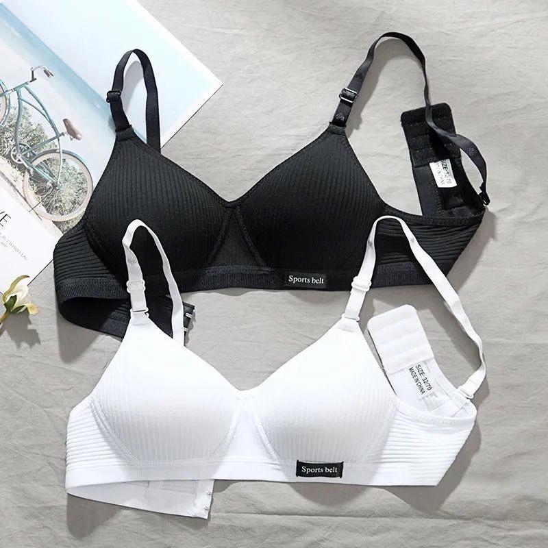 Korean Style AB Cup Bra: Comfortable, Breathable, Thin, No Steel Ring, Anti-Exposure Underwear for Girls & Women.