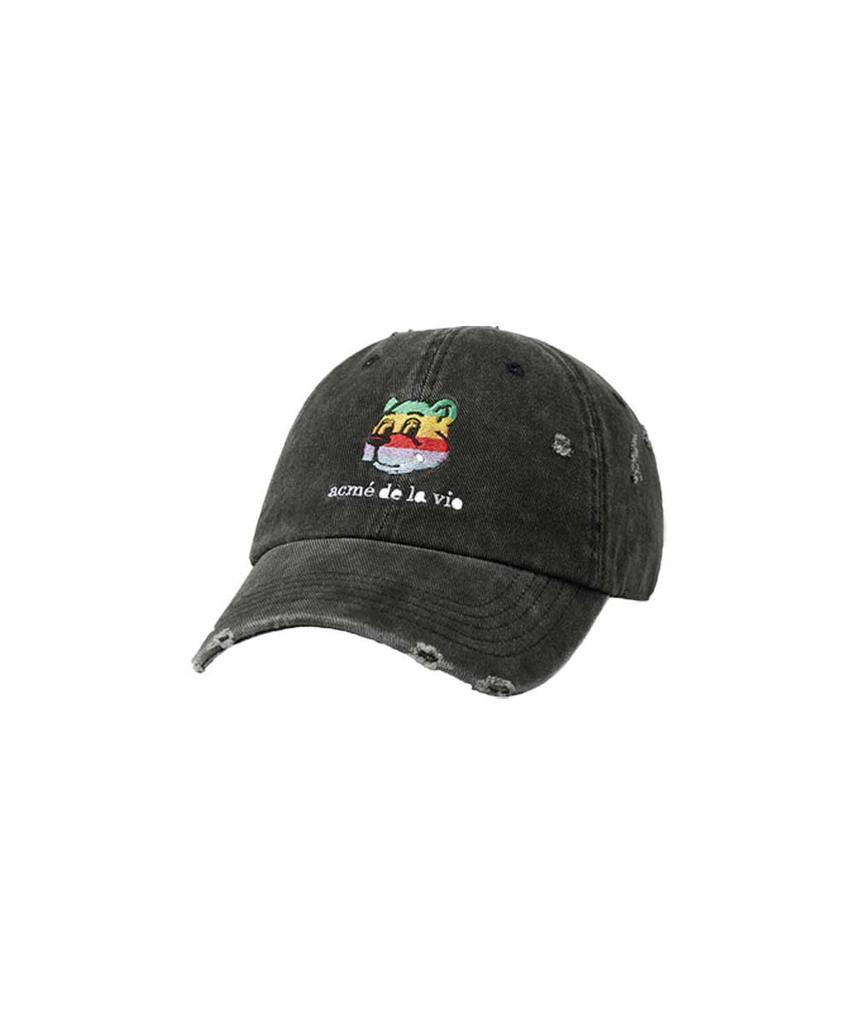 ACME DE LA VIE Colorful Ac Bear Embo Damage Ball Cap (3Color)