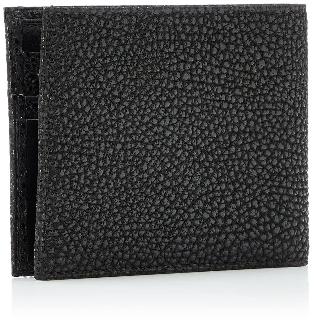 Bifold Wallet Black Leather Kiwami Black [Mikado]